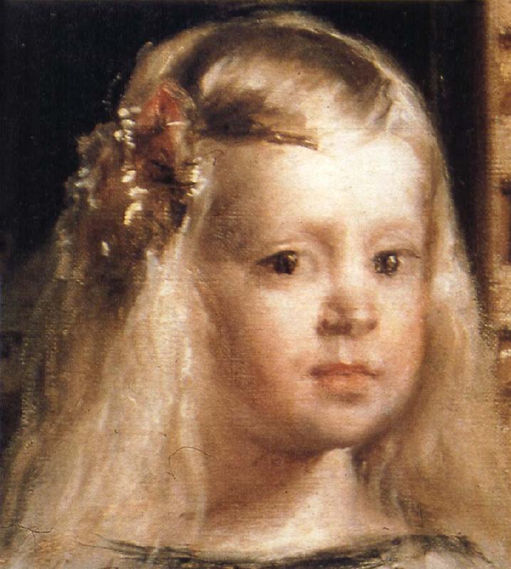 Diego Velazquez Las Meninas.Ausschnitt:Kopf der Infantin Germany oil painting art
